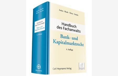 Handbuch des Fachanwalts Bank- und Kapitalmarktrecht