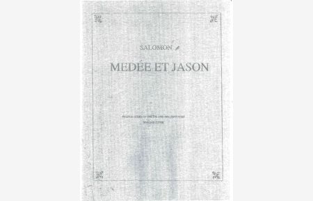 Brown, L: Medée et Jason - TragÚdie en musique (French Opera in the 17th and 18th Centuries)