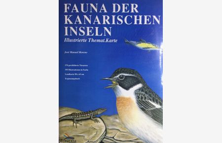 Fauna der Kanarischen Inseln. Illustrierte Themat. Karte.