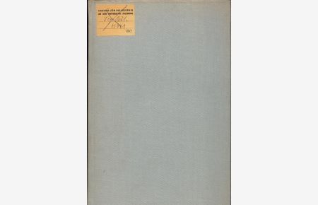 Bibliographia Logica  - Verzeichnis der Druckschriften zur Logik mit Angabe ihrer Fundorte Band II 1801 - 1969