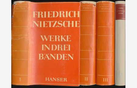 Werke in drei Bänden. Nietzsche-Index.   - Herausgegeben von Karl Schlechta. / Karl Schlechta: Nietzsche-Index zu den Werken in drei Bänden.