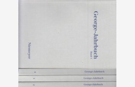( 4 BÄNDE ) George-Jahrbuch Band 1 - Band 4.   - Im Auftrag der Stefan-George-Gesellschaft.