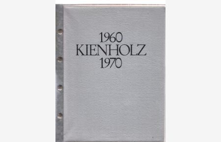 Edward Kienholz. (Ausstellung). Städtische Kunsthalle Düsseldorf . . . 16. Juni - 2. August 1970.   - Vorwort von Karl Ruhrberg; Einführungen von Jürgen Harten.