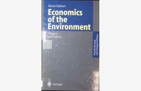 Economics of the environment.   - Theory and policy.