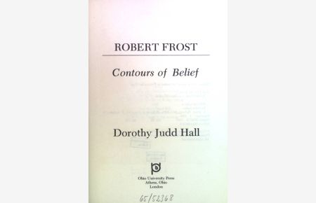 Robert Frost: Contours of Belief
