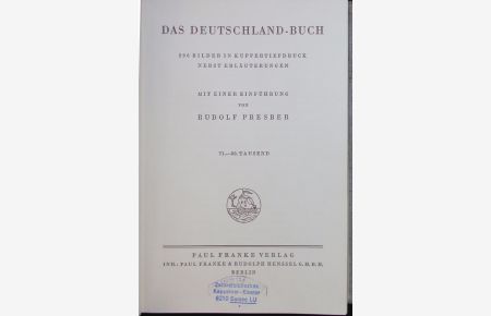Das Deutschland-Buch.