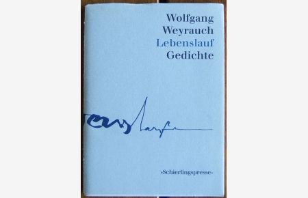 Lebenslauf Gedichte.   - Kalligraphien von Dieter Sdun.
