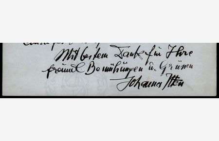 Handschriftlicher Brief mit eigenhändiger Unterschrift.