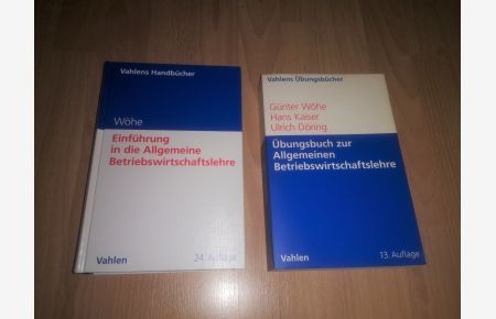 Wöhe, Einführung in die Allgemeine Betriebswirtschaftslehre + Übungsbuch / Paket, Bundle, Set