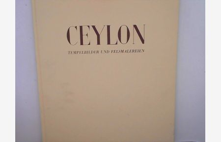 Ceylon Tempelbilder und Felsmalereien