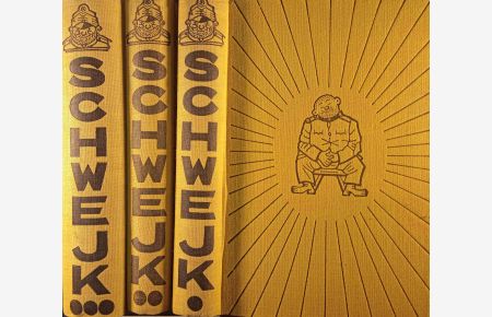 Die Abenteuer des braven Soldaten Schwejk während des Weltkrieges; Bd. 1-3.   - Aus dem Tschechischen übertragen von Grete Reiner. Illustriert von Josef Lada.