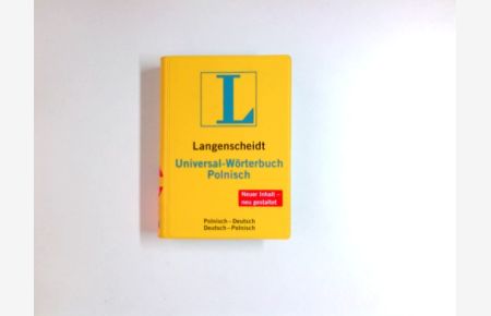 Langenscheidt, Universal-Wörterbuch Polnisch : Polnisch-Deutsch, Deutsch-Polnisch