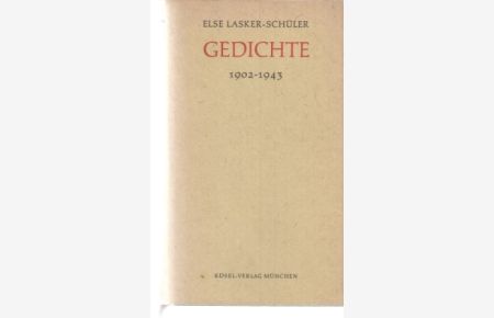 Gedichte. 1902-1943. Gesammelte Werke / Band 1.   - Hrsg. von Friedhelm Kemp.