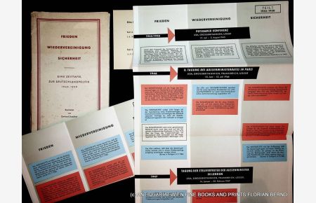 Frieden, Wiedervereinigung, Sicherheit : Eine Zeittafel zur Deutschlandpolitik 1945 - 1959 / Gerhard Stoedtner. Hrsg. vom Bundesministerium für Gesamtdeutsche. Fragen, Bonn u. Berlin