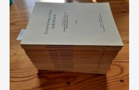Genealogisches Jahrbuch. Band 1 bis 18 ohne Band 6+7 (15 BÜCHER)