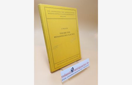 Theorie der Riemannschen Flächen ; Die Grundlehren der mathematischen Wissenschaften ; Bd. 89