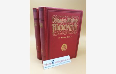 Velhagen und Klasings ; Monatshefte 41. Jahrgang ; Band 1+2 ; (2 Bände)