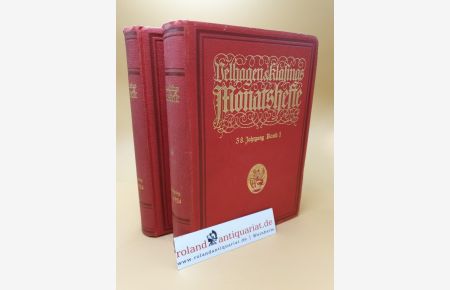 Velhagen und Klasings ; Monatshefte 38. Jahrgang ; Band 1+2 ; (2 Bände)