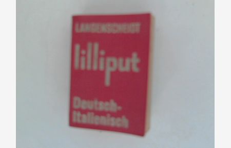 Langenscheidts Lilliput Wörterbuch Deutsch-Italienisch, roter Einband