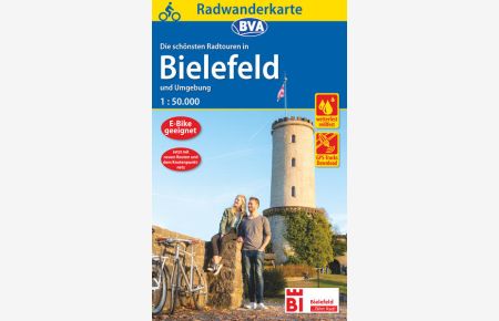 Radwanderkarte BVA Radwandern in Bielefeld und Umgebung 1:50. 000, reiß- und wetterfest, GPS-Tracks Download