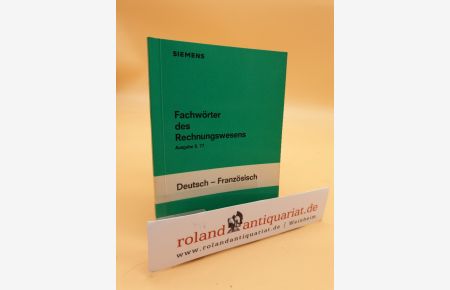 Fachwörter des Rechnungswesens - Deutsch-Französisch - Ausgabe 8. 77