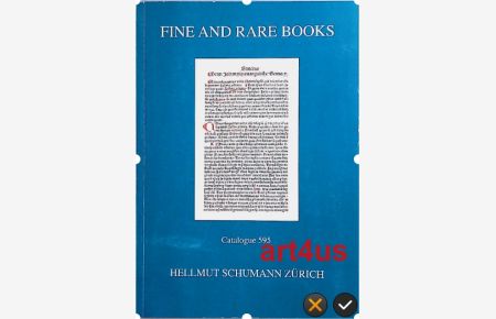 Fine and rare books :  - Catalogue 595 ; Schumann Antiquariat