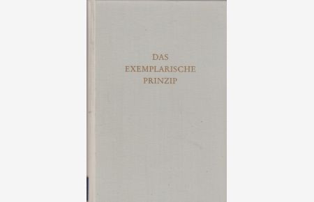 Das exemplarische Prinzip. Beiträge zur Didaktik der Gegenwart.