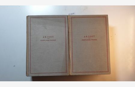 Ariosto, Ludovico: Sämtliche poetischen Werke (4 Bände in 2 BÜCHER)