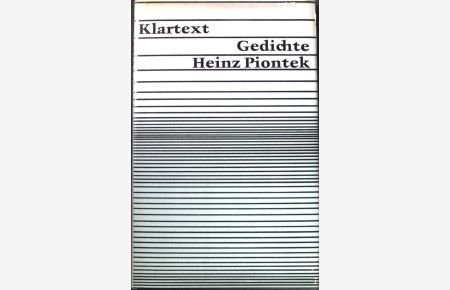 Klartext : Gedichte.   - Cabinet der Lyrik;