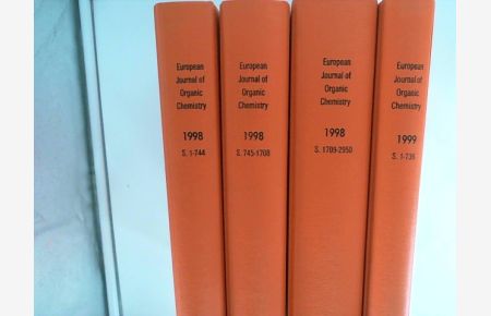 European Journal of Organic Chemistry. 1998 Seiten 1-744 , S. 745-1708, S. 1709-2950  - 1999 S.1-736