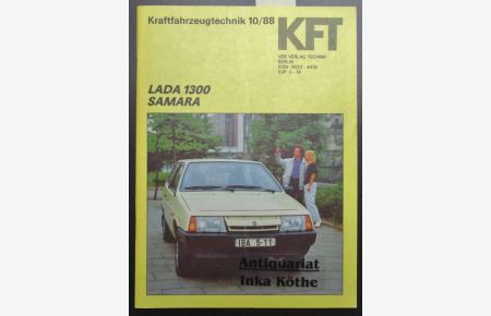 KFT Kraftfahrzeugtechnik - Zeitschrift Heft 10 / 1988 - Technische Zeitschrift des Kraftfahrwesens -