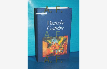 Deutsche Gedichte : eine Anthologie  - hrsg. von Dietrich Bode