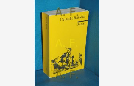 Deutsche Balladen.   - herausgegeben von Hartmut Laufhütte / Reclams Universal-Bibliothek , Nr. 8501