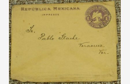 Brief / Ganzsache Republica Mexikana um 1890