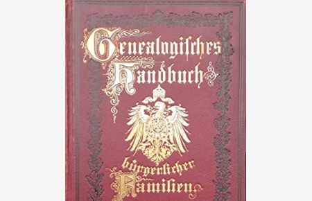 Genealogisches Handbuch bürgerlicher Familien - 11. Band.