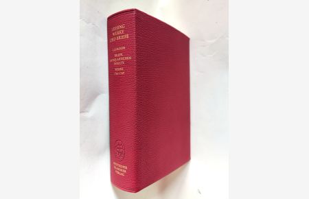 Werke und Briefe in 12 Bänden. Band 5/2: Werke 1766-1769 (Laokoon). Herausgegeben v. Wilfried Barner.