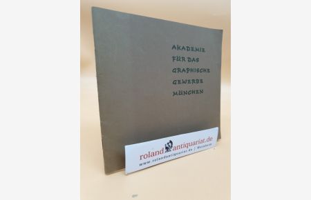 Der neue Verbindungsbau an der Pranckhstraße / Akademie für das Graphische Gewerbe. Meisterschule für Deutschlands Buchdrucker, München