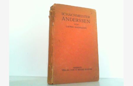 Professor Adolph Anderssen, der langjährige Vorkämpfer deutscher Schachmeisterschaft.