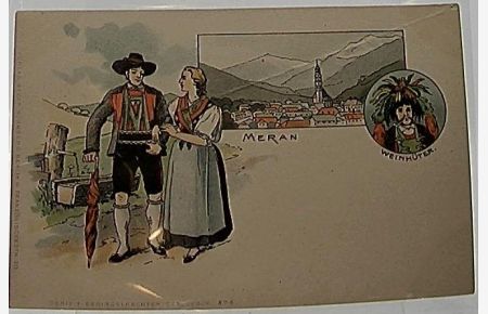 Postkarte Meran. Serie 1 Gebirgstrachten, Ges. Gesch. N. 4