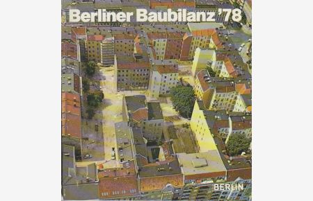 Berliner Baubilanz '78.