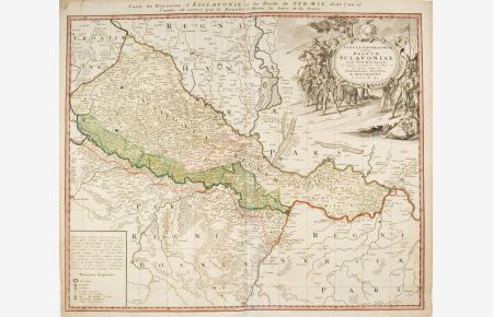 Tabula Geographica exhibens Regnum Sclavoniae cum Syrmii Ducatu.