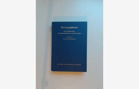 Die Laryngaltheorie und die Rekonstruktion des indogermanischen Laut- und Formensystems.   - Indogermanische Bibliothek, dritte Reihe: Untersuchungen.