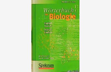 Wörterbuch der Biologie  - Englisch-Deutsch Deutsch-Englisch