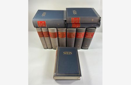 Freiherr von Stein - Briefe und amtliche Schriften. Band I bis X in 11 Bänden.