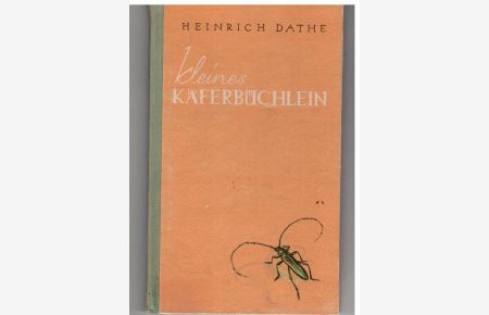 Kleines Käferbüchlein  - m. 10 Tafeln von Jürgen Ritter
