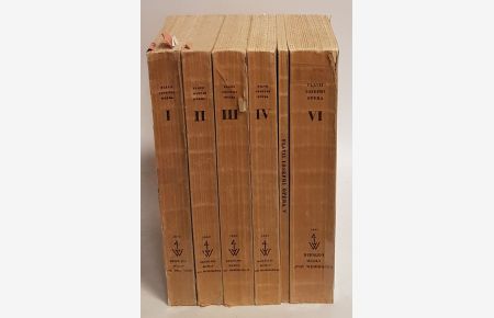 Flavii Iosephi Opera: Edidit et Apparatu Critico Instruxit (6 vols. / 6 Bände) - OHNE INDEXBAND.