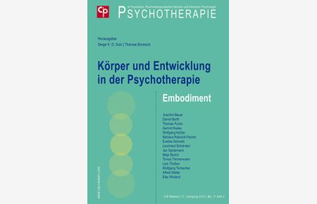 Körper und Entwicklung in der Psychotherapie - Embodiment.