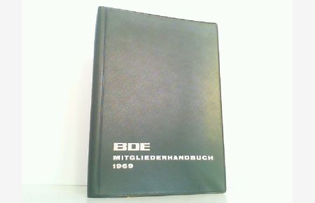 BDE Mitgliederhandbuch 1969 (Bundesverband Deutscher Eisenbahnen) .