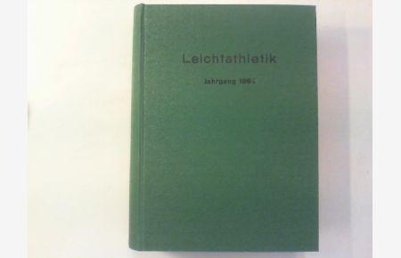 Leichtathletik 1964. Nrn. 1-52. Jahrgang komplett; gebunden.   - Bundesfachzeitschrift und amtliches Organ des Deutschen Leichtathletik-Verbandes.
