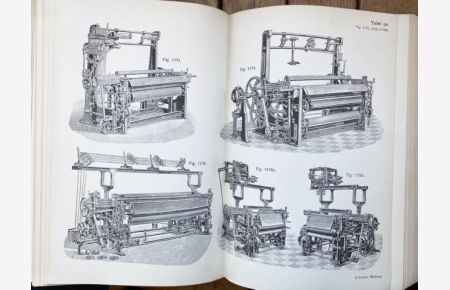 Handbuch der Weberei. Ein Lehr - und Hilfsbuch für Fabrikanten, Weber und Webschüler. 2 Bände. Text- und Tafelband. Mit 1904 Abbildungen.